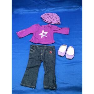 American Girl Doll Outfit Set Lot of 4 Purple Dream